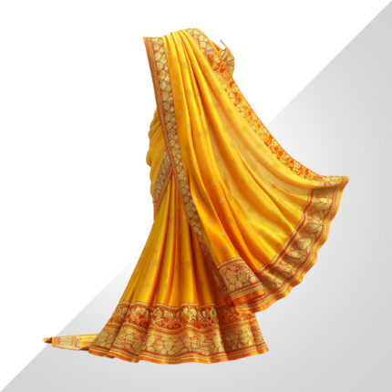 yellow saree