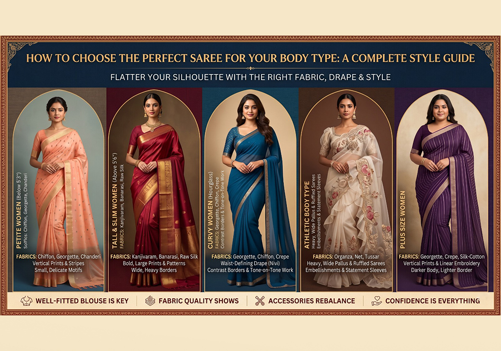 How to Choose the Perfect Saree for Your Body Type
