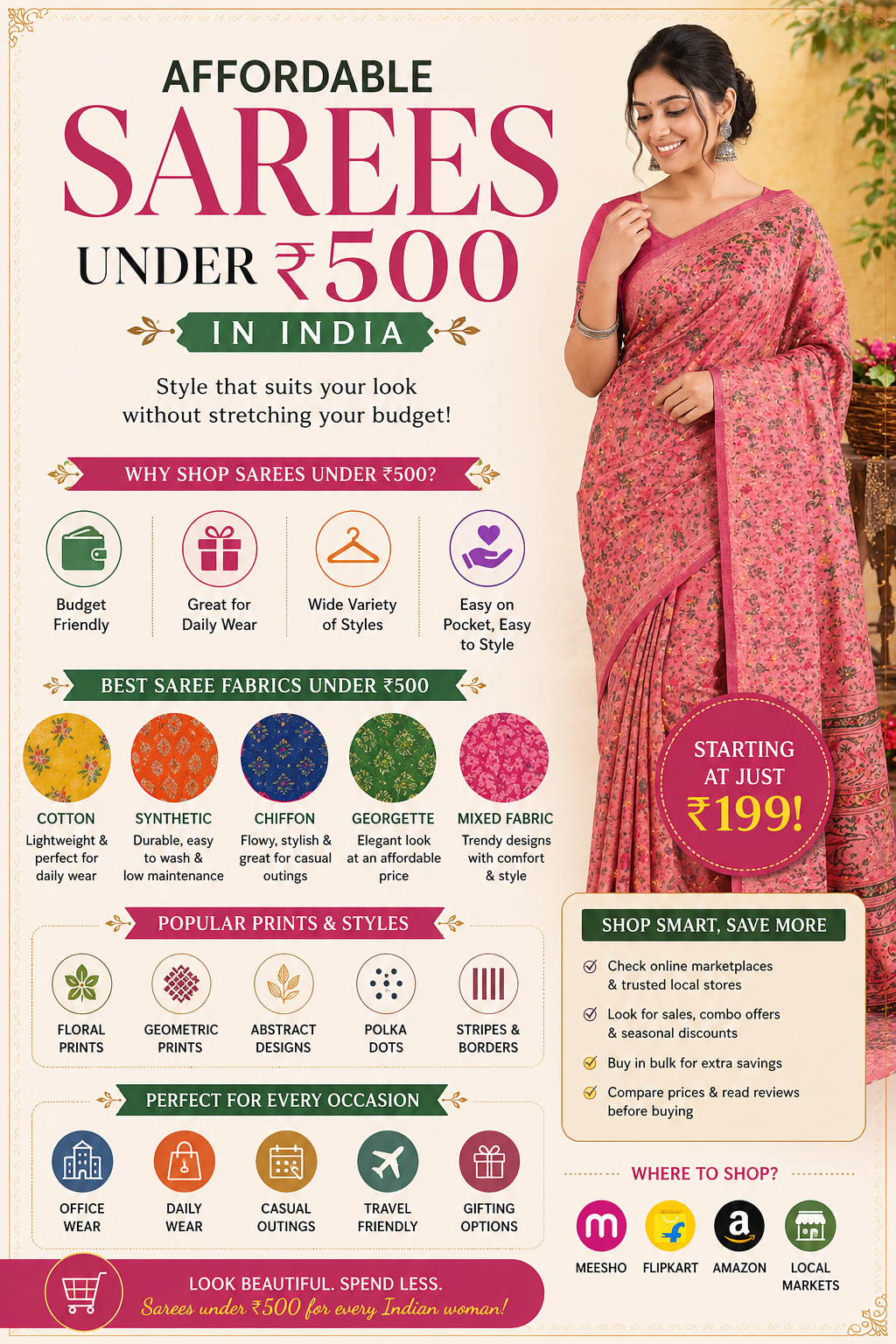 Affordable sarees for every occasion