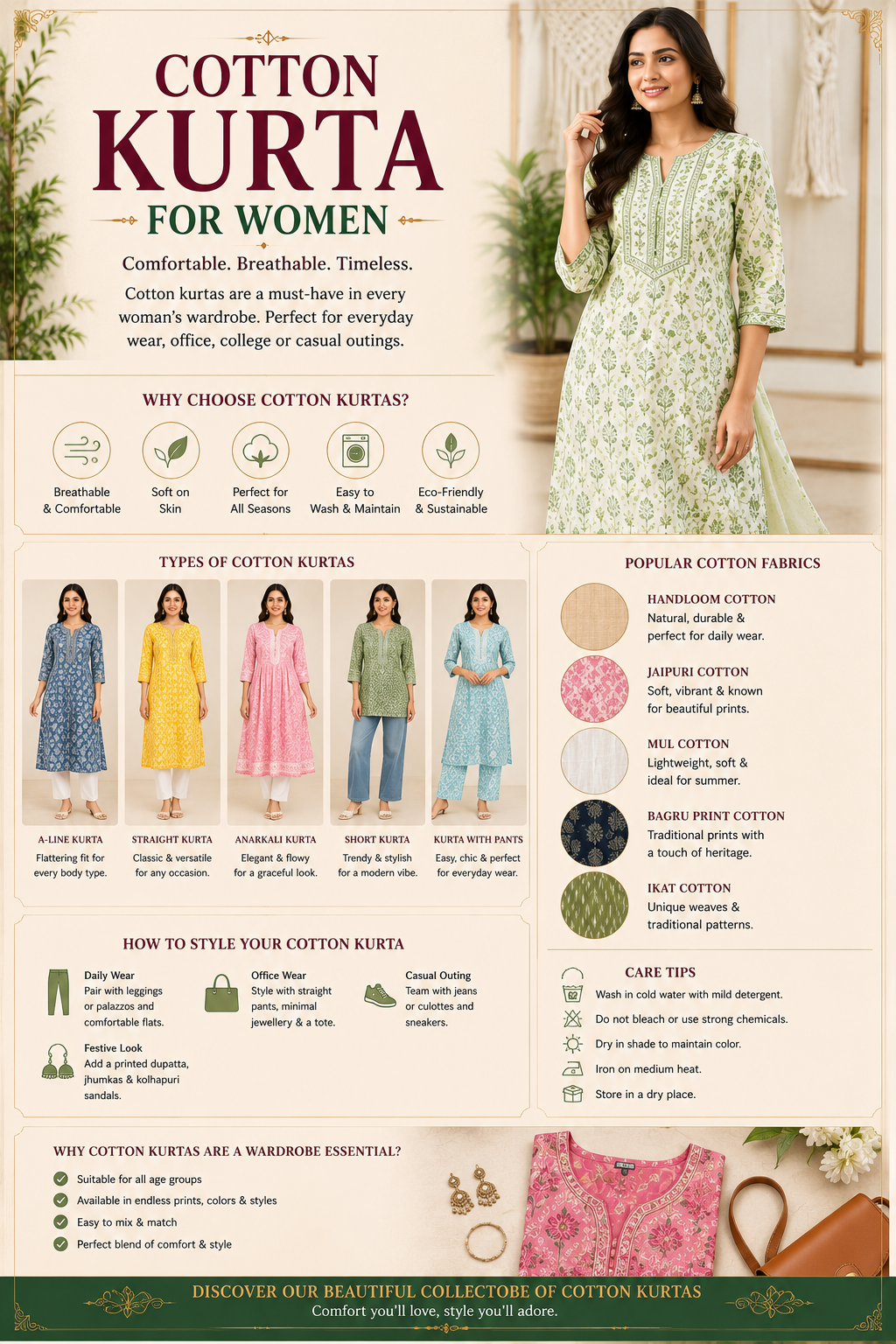 Cotton Kurta for Women: Best Choice for Summer