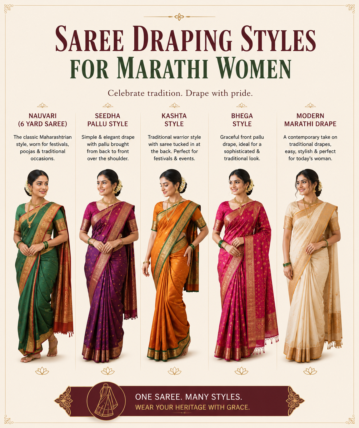 Marathi Saree Draping Style
