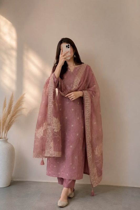 Straight kurta set for rakhi